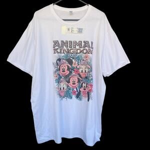 Disney Animal Kingdom Shirt Womens 2XL Mickey Minnie Donald‎ Goofy Daisy Graphic